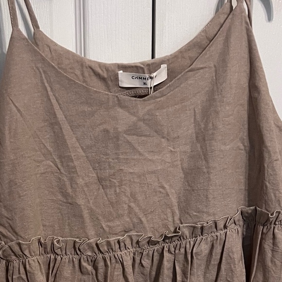 Commense Tan Spaghetti Strap Mini Sundress - Picture 11 of 12